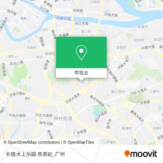 长隆水上乐园-售票处地图