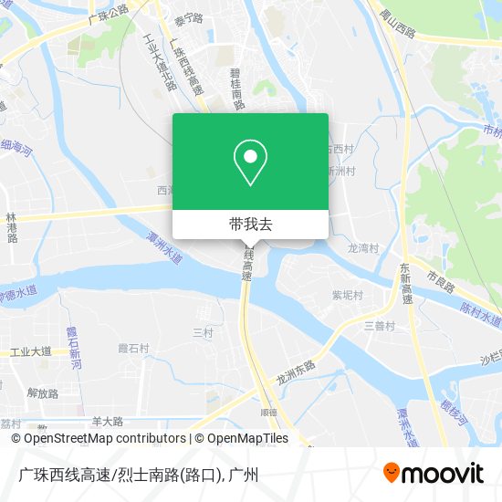 广珠西线高速/烈士南路(路口)地图