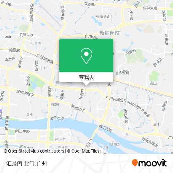 汇景阁-北门地图