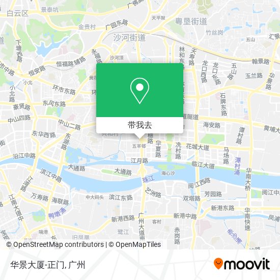 华景大厦-正门地图