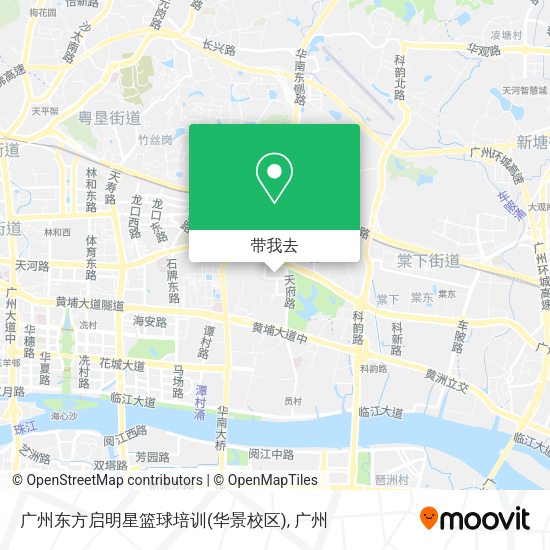 广州东方启明星篮球培训(华景校区)地图