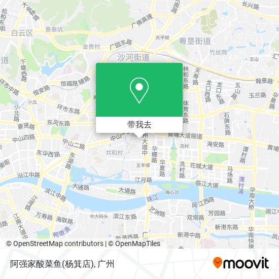 阿强家酸菜鱼(杨箕店)地图