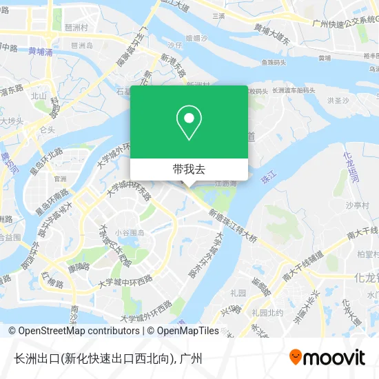 长洲出口(新化快速出口西北向)地图