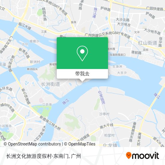 长洲文化旅游度假村-东南门地图