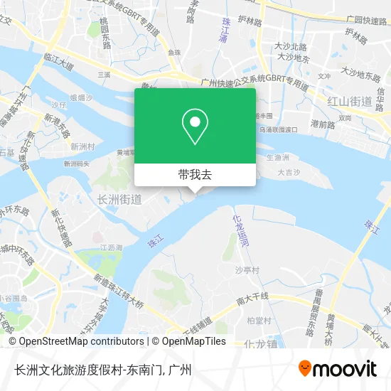 长洲文化旅游度假村-东南门地图