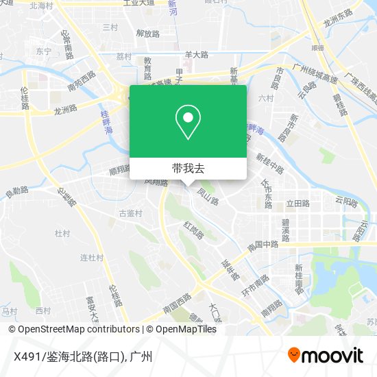 X491/鉴海北路(路口)地图