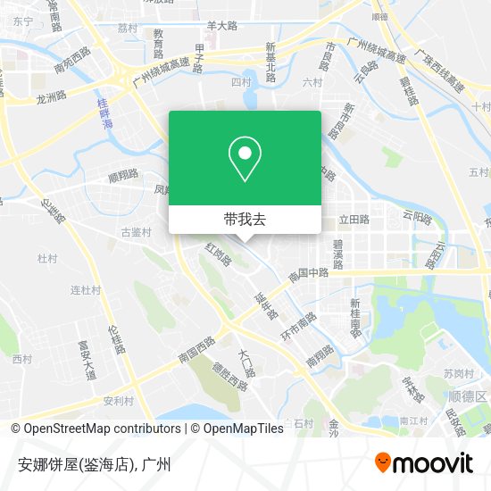 安娜饼屋(鉴海店)地图