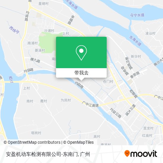 安盈机动车检测有限公司-东南门地图