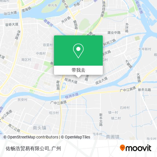佑畅浩贸易有限公司地图
