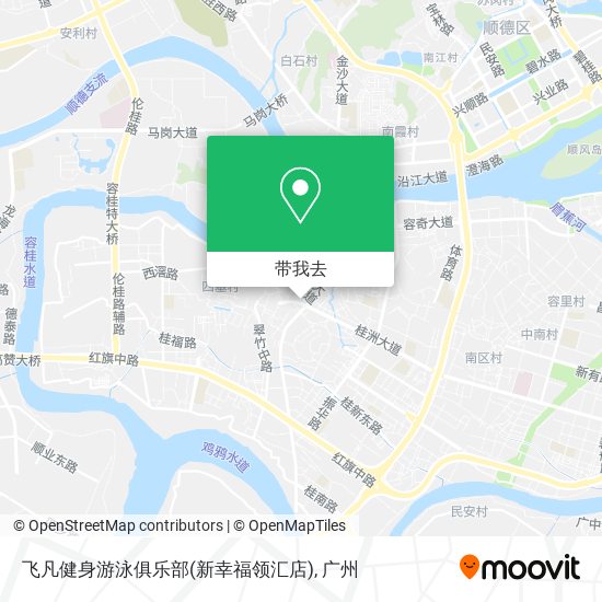 飞凡健身游泳俱乐部(新幸福领汇店)地图