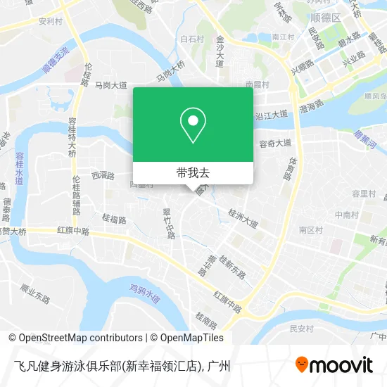飞凡健身游泳俱乐部(新幸福领汇店)地图