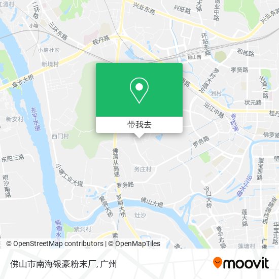 佛山市南海银豪粉末厂地图
