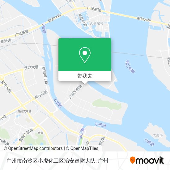 广州市南沙区小虎化工区治安巡防大队地图