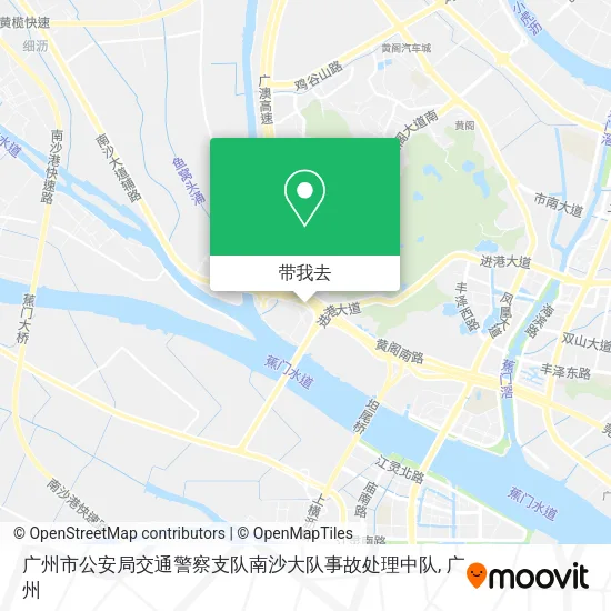 广州市公安局交通警察支队南沙大队事故处理中队地图