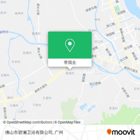 佛山市碧澜卫浴有限公司地图