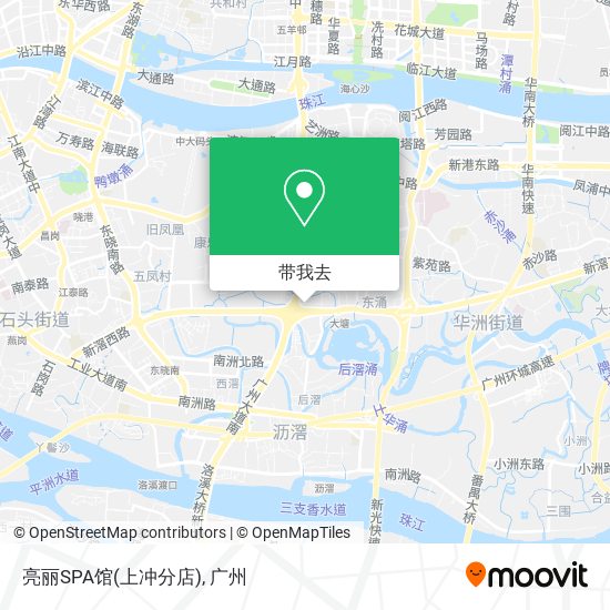 亮丽SPA馆(上冲分店)地图