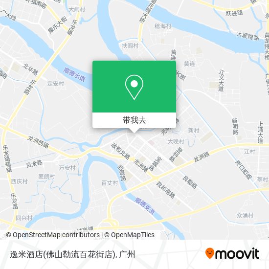 逸米酒店(佛山勒流百花街店)地图