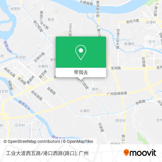 工业大道西五路/港口西路(路口)地图