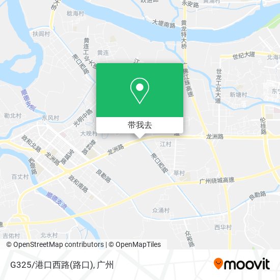 G325/港口西路(路口)地图