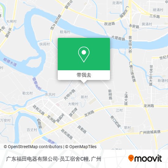 广东福田电器有限公司-员工宿舍C幢地图