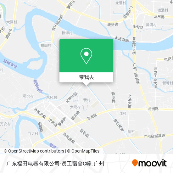 广东福田电器有限公司-员工宿舍C幢地图