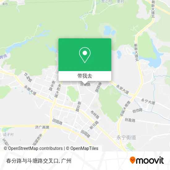春分路与斗塘路交叉口地图