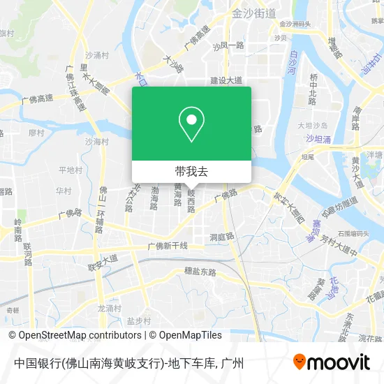 中国银行(佛山南海黄岐支行)-地下车库地图