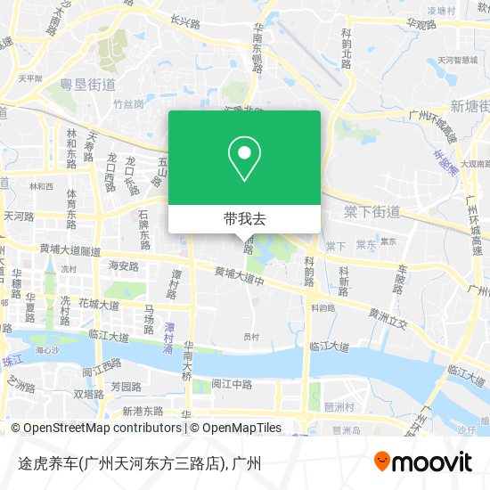 途虎养车(广州天河东方三路店)地图