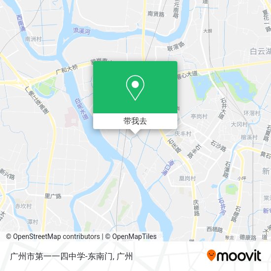 广州市第一一四中学-东南门地图