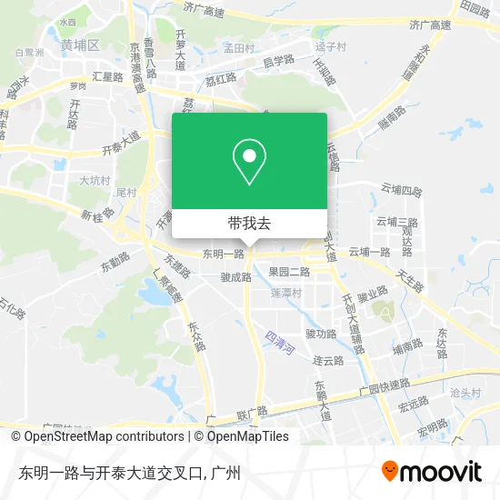 东明一路与开泰大道交叉口地图