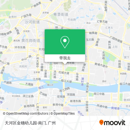 天河区金穗幼儿园-南门地图