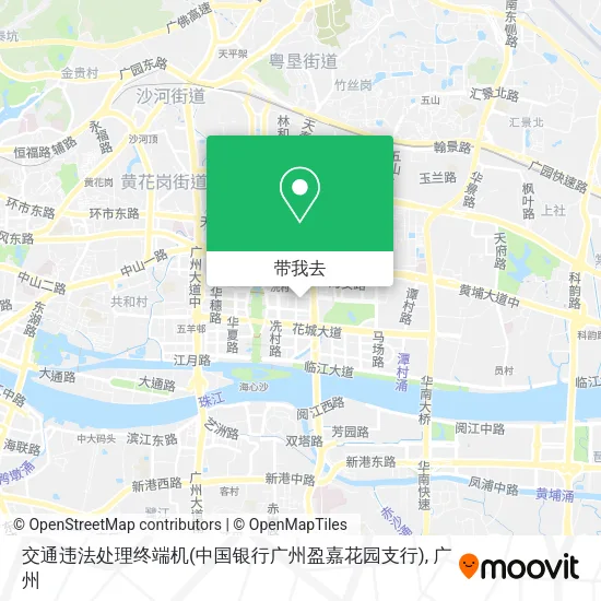 交通违法处理终端机(中国银行广州盈嘉花园支行)地图