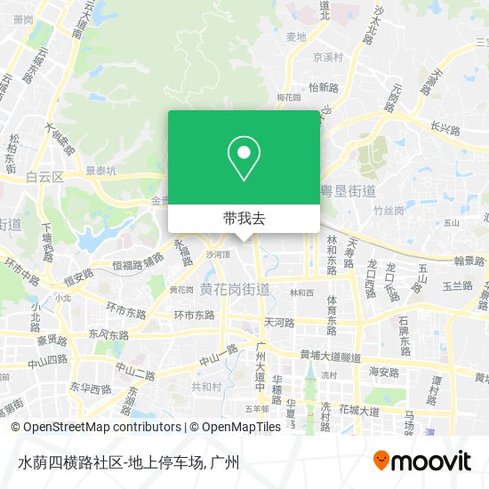 水荫四横路社区-地上停车场地图