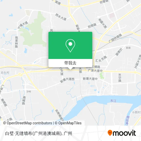 白璧·无缝墙布(广州港澳城南)地图
