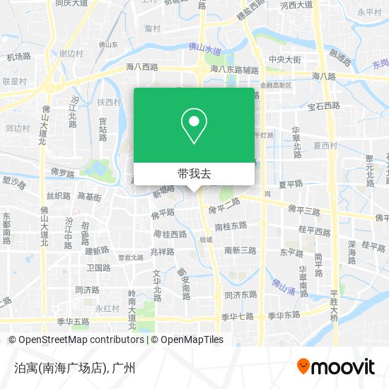 泊寓(南海广场店)地图