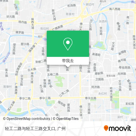 轻工二路与轻工三路交叉口地图