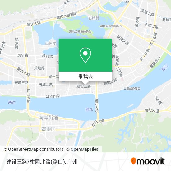 建设三路/柑园北路(路口)地图