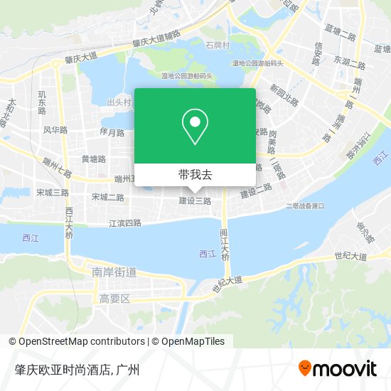 肇庆欧亚时尚酒店地图