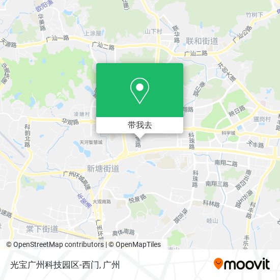 光宝广州科技园区-西门地图