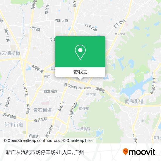 新广从汽配市场停车场-出入口地图