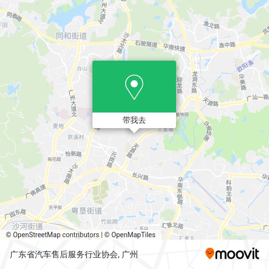 广东省汽车售后服务行业协会地图