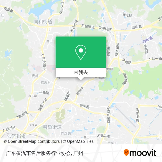 广东省汽车售后服务行业协会地图