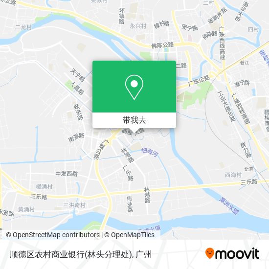 顺德区农村商业银行(林头分理处)地图