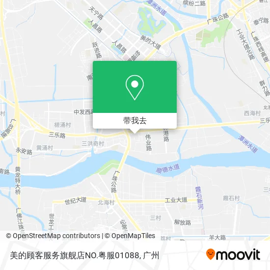 美的顾客服务旗舰店NO.粤服01088地图