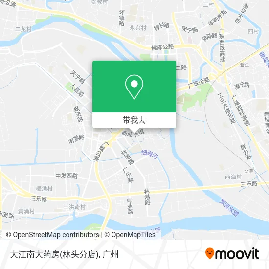 大江南大药房(林头分店)地图