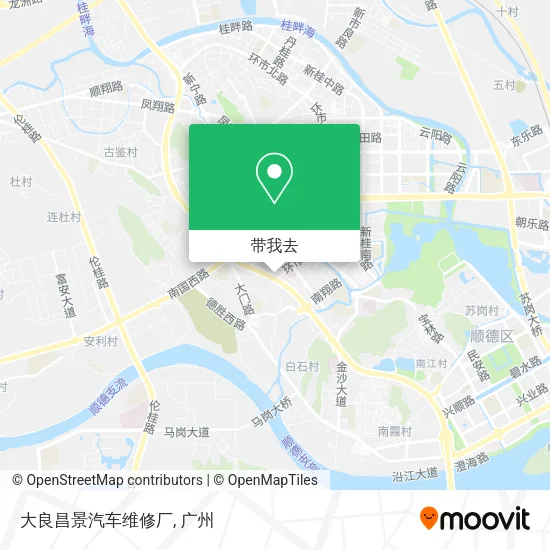 大良昌景汽车维修厂地图