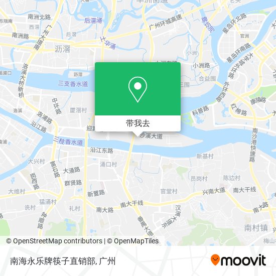 南海永乐牌筷子直销部地图