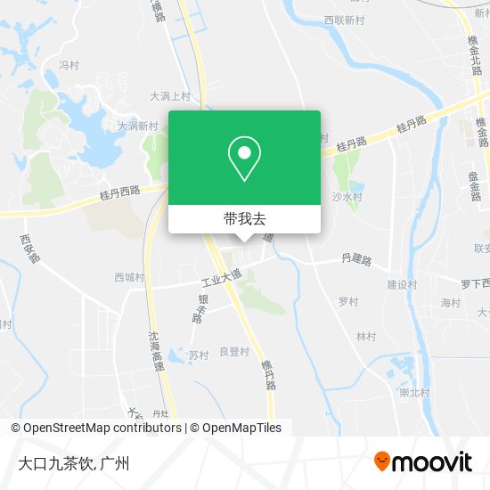 大口九茶饮地图