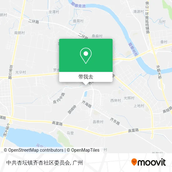 中共杏坛镇齐杏社区委员会地图