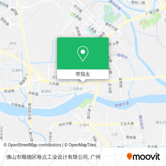 佛山市顺德区唯点工业设计有限公司地图